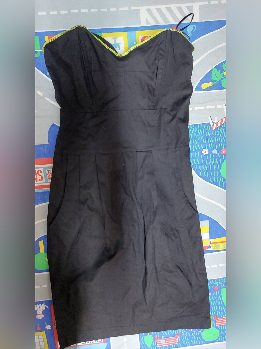 Urban Behavior black strapless mini dress